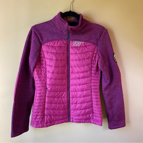 Scandinavian Explorer Women's Pink Puffer Jacket Size Small - Picture 1 of 10